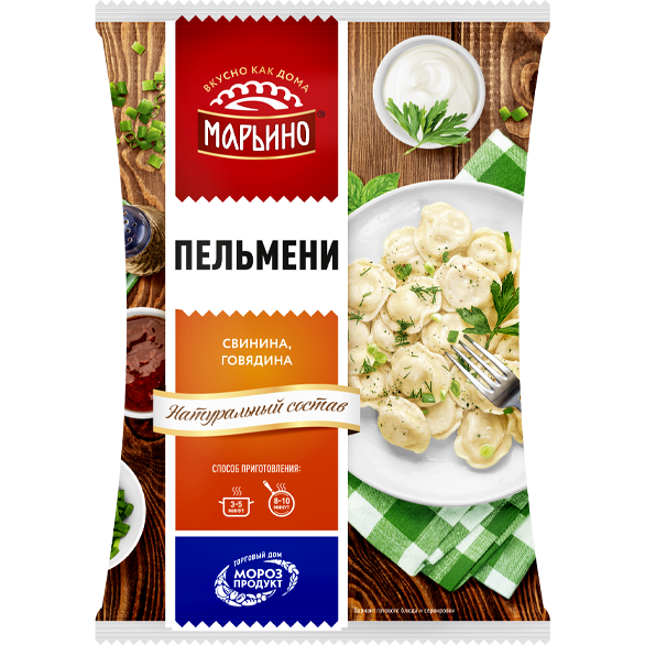 «МАРЬИНО» свинина и говядина пельмени «МАРЬИНО» свинина и говядина пельмени